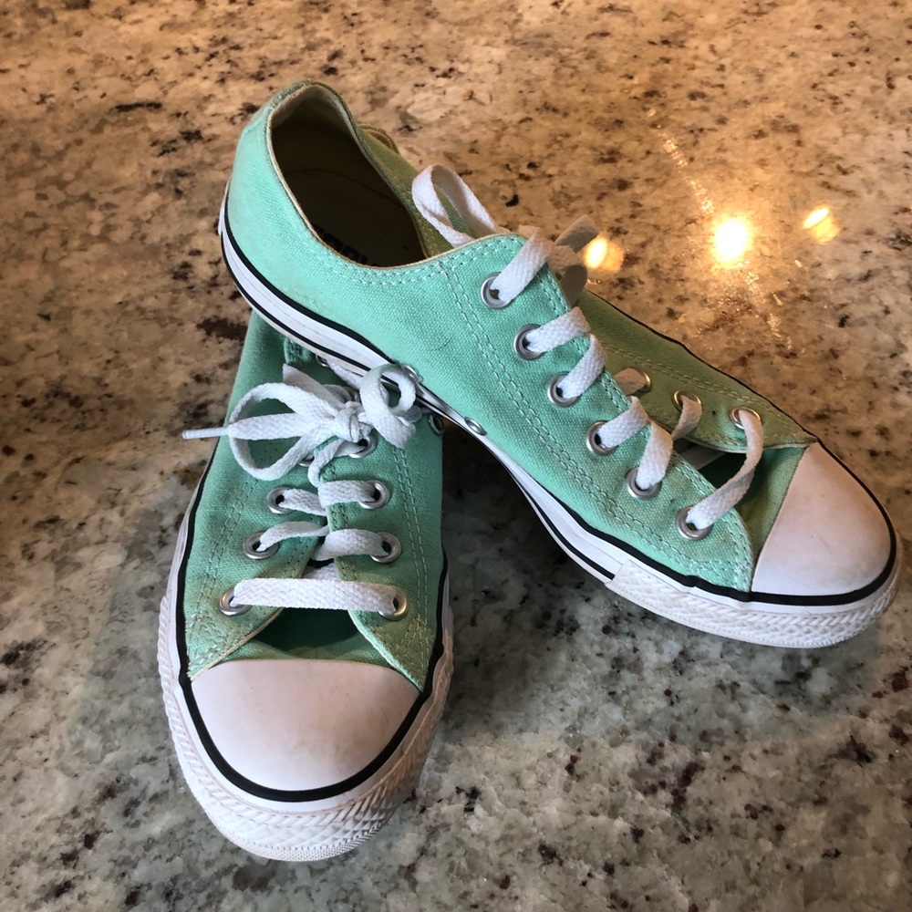 Seafoam Green converse all stars